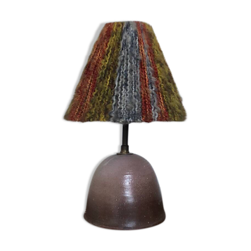 Ceramic and wool lamp