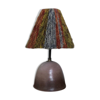 Ceramic and wool lamp