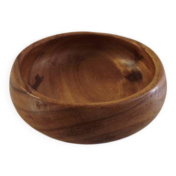Bol / Ramequin vintage en bois exotique tourné – Vide-poche / Ramequin