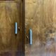 Asymmetrical wardrobe, Art Deco, 1930s walnut burl, wardrobe, shelves, drawers