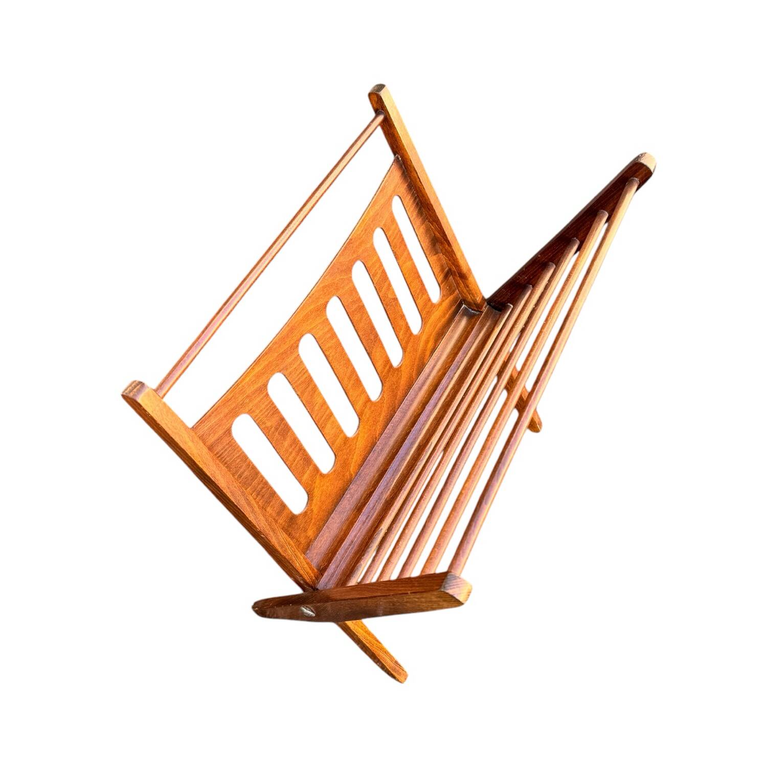 Vintage Scandinavian 60s magazine rack