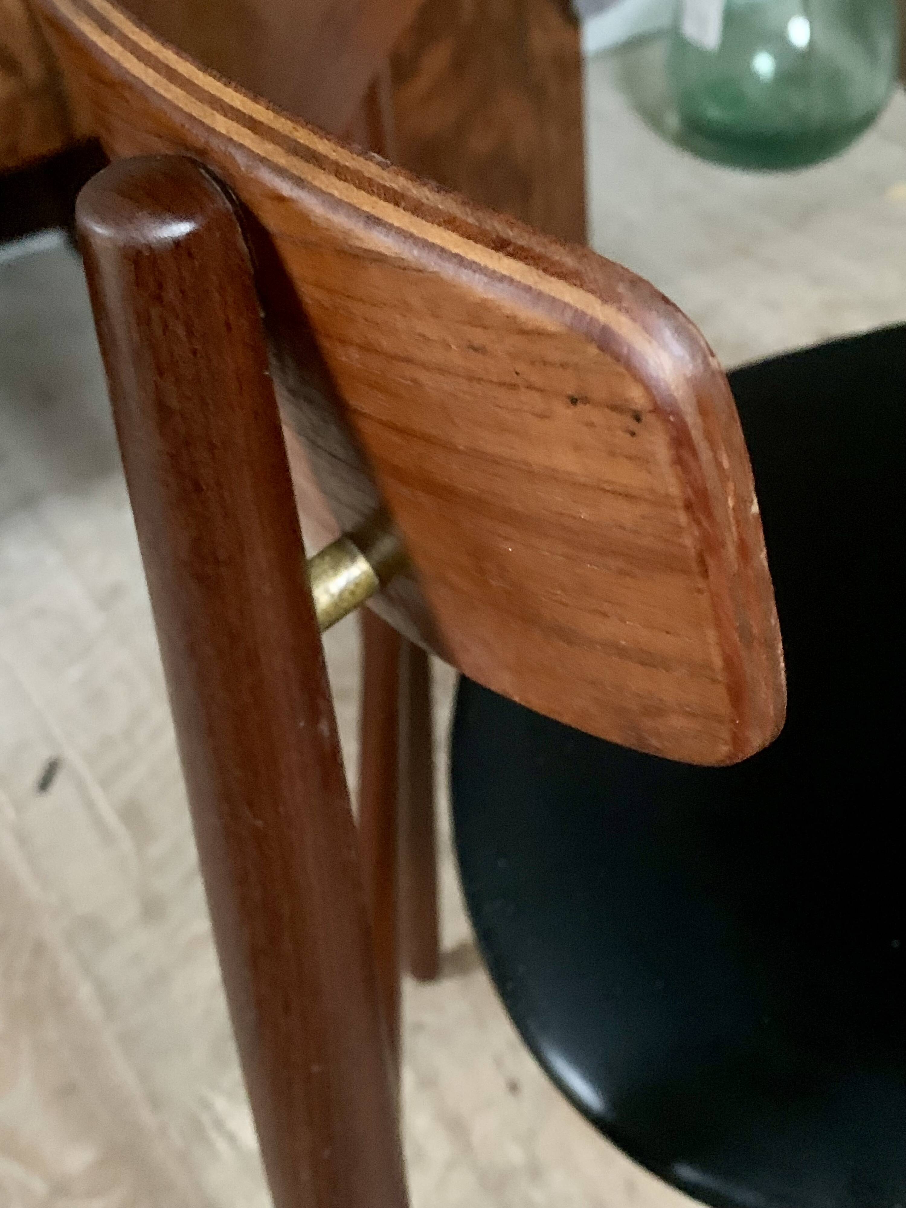 Vintage Scandinavian teak chairs by Henri Walter Klein