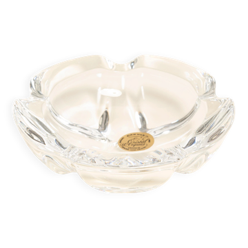 Mid-Century Transparent Glass Ashtray Bowl, France, 1970s