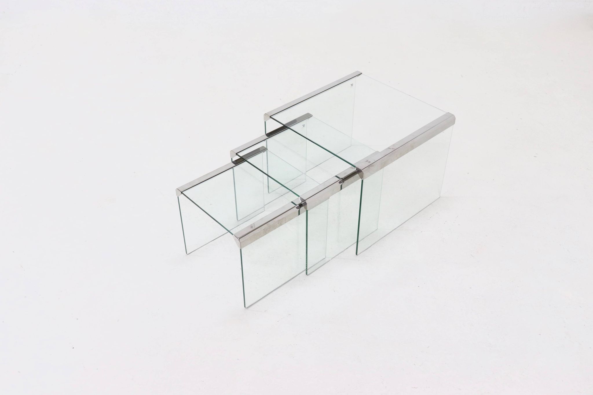 Set of 3 Gallotti & Radice nesting tables 1970s