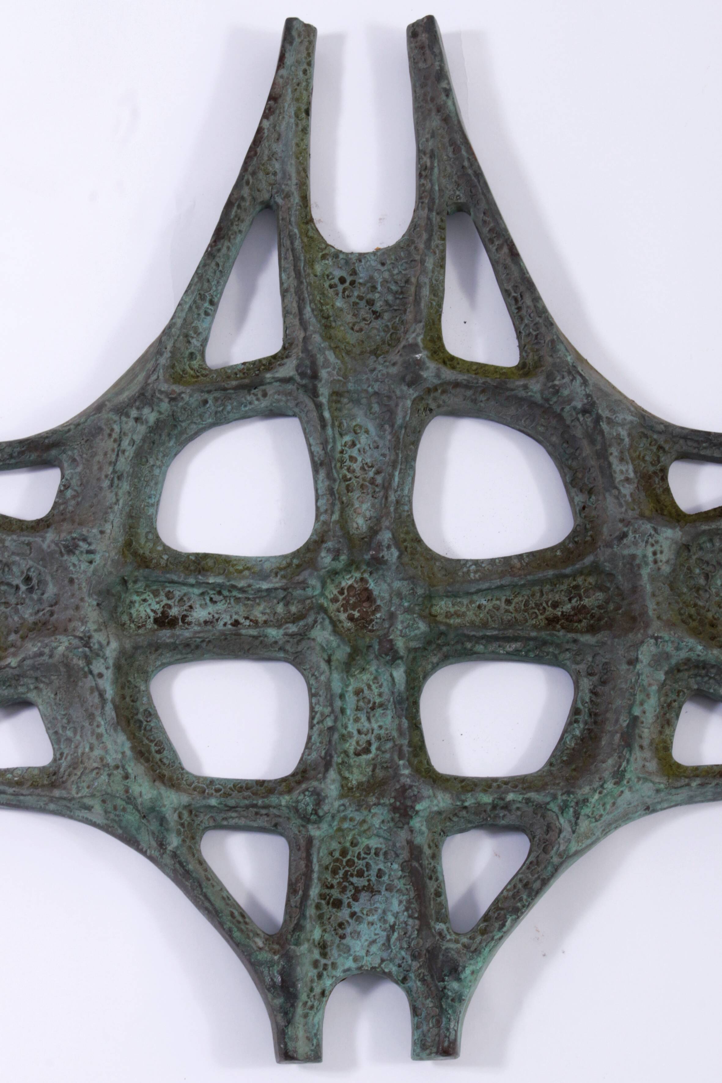 Brutalist "Timeless Elegance Bronze Wall Sculpture