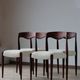 Set of 4 Scandinavian rosewood chairs – Otto Møller style | Vintage