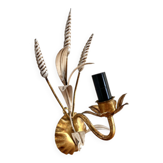 Golden wheat ear wall light