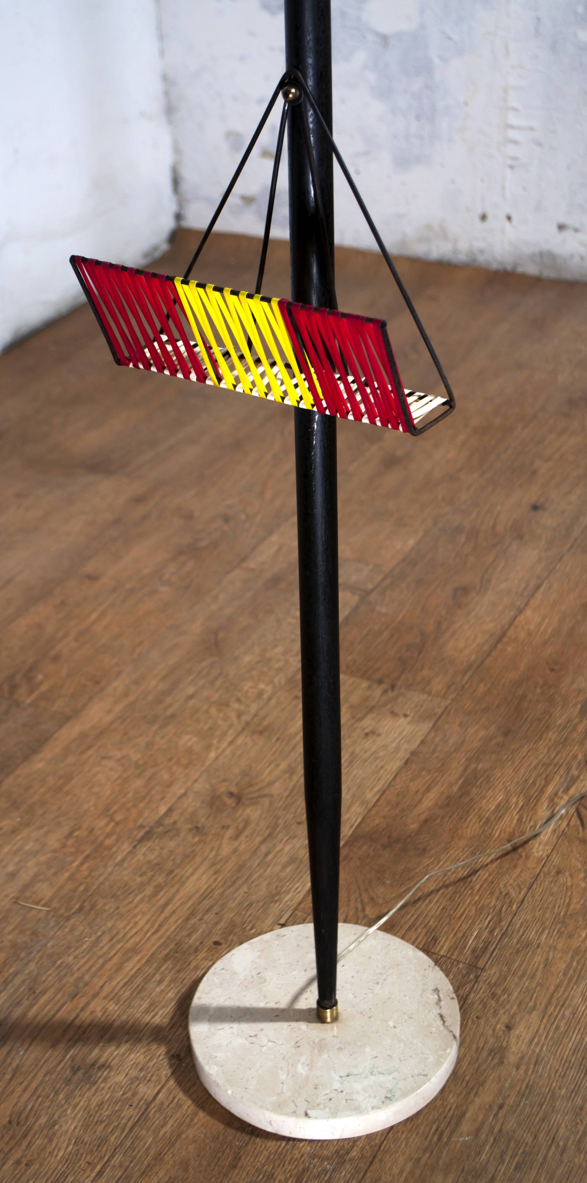 Vistosi Mid-Century Modern "Incamiciato" Murano Glass Italian Floor Lamp,50