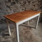Vintage French farmhouse table, 1950s.