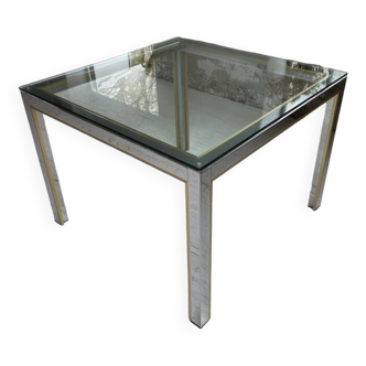 Chrome brass living room table romeo rega