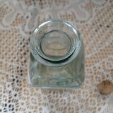 Glass carafe with floral pattern