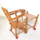Chaise haute en bois
