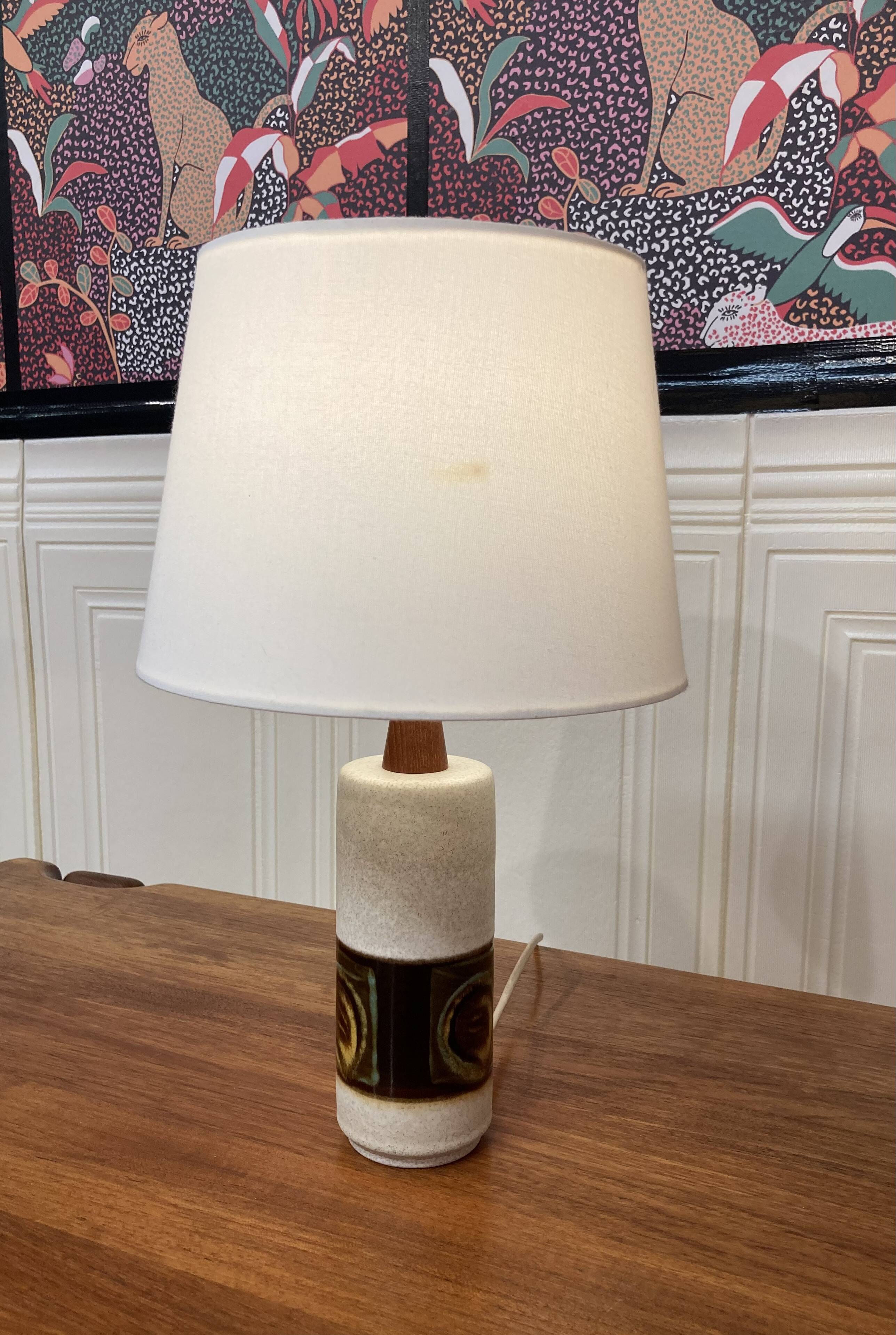 Ceramic lamp Scandinavian design 1950.