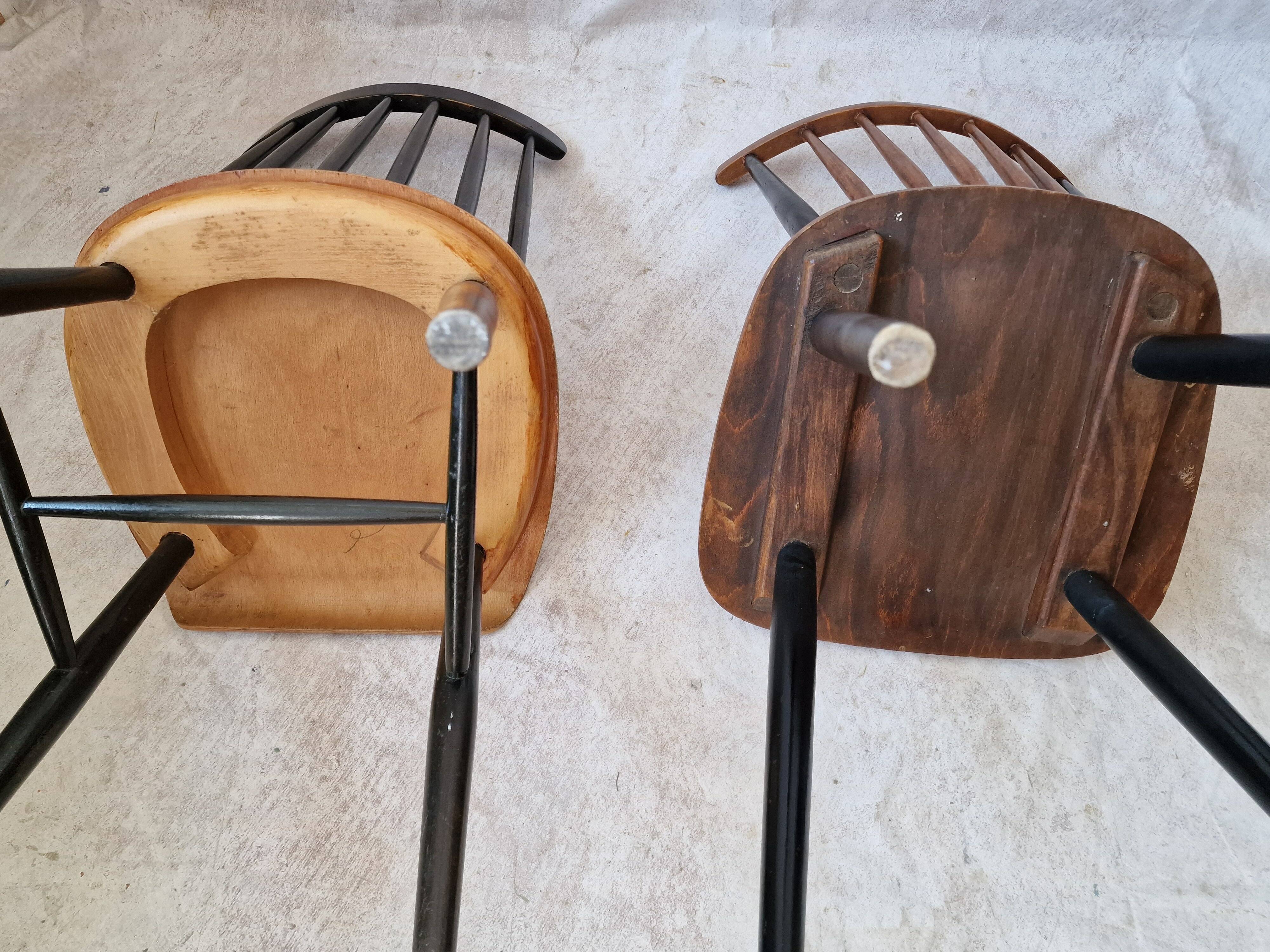 vintage Scandinavian Fanett style  chairs