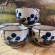 Vintage Japanese tea bowls
