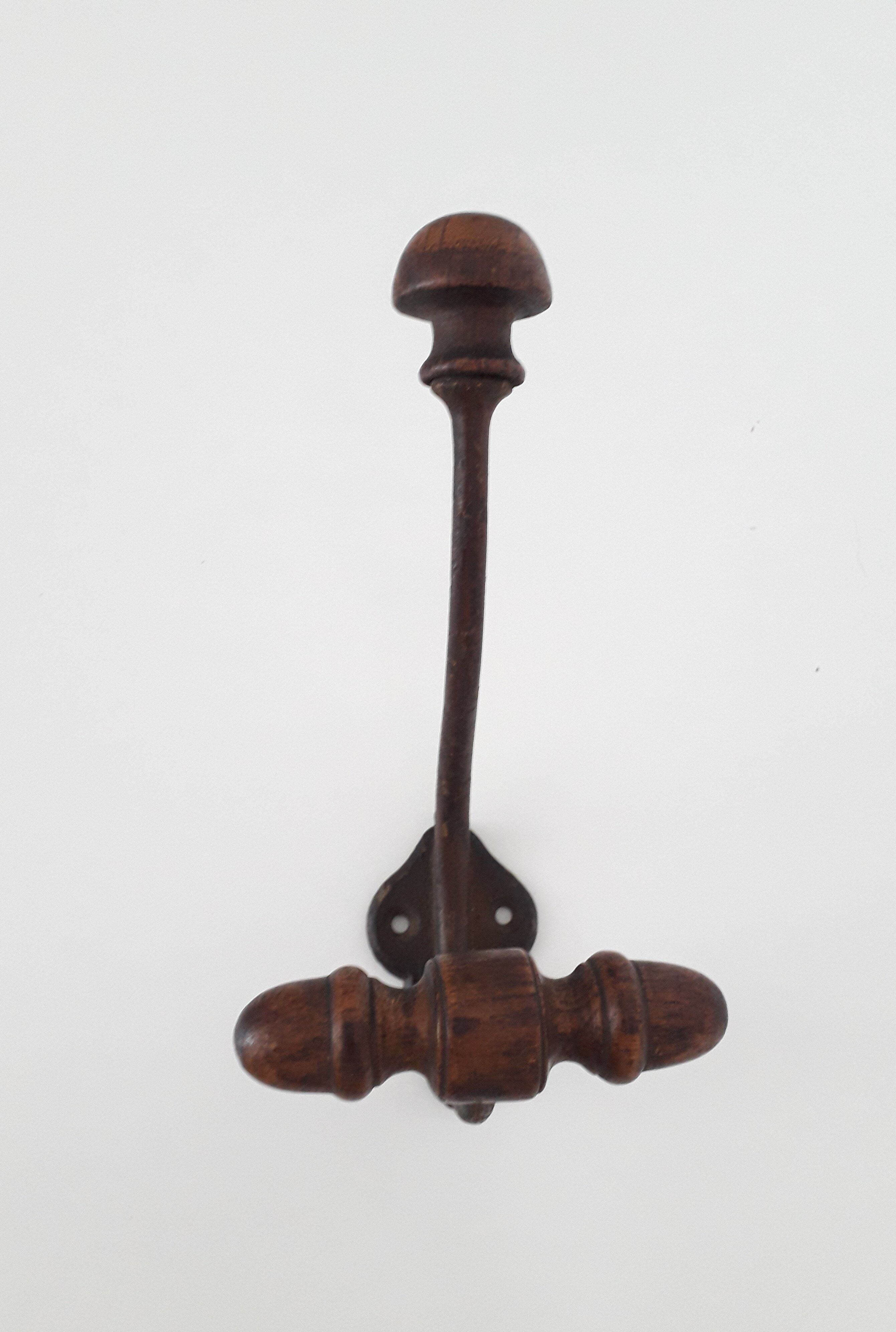 Old wall patère / coat rack - Wood and metal - 1940