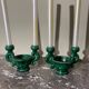 Pair of ceramic candlesticks