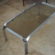 Chrome coffee table and smoked glass