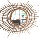 Set of 3 Rattan and Bamboo Mirrors, 1950s/60s