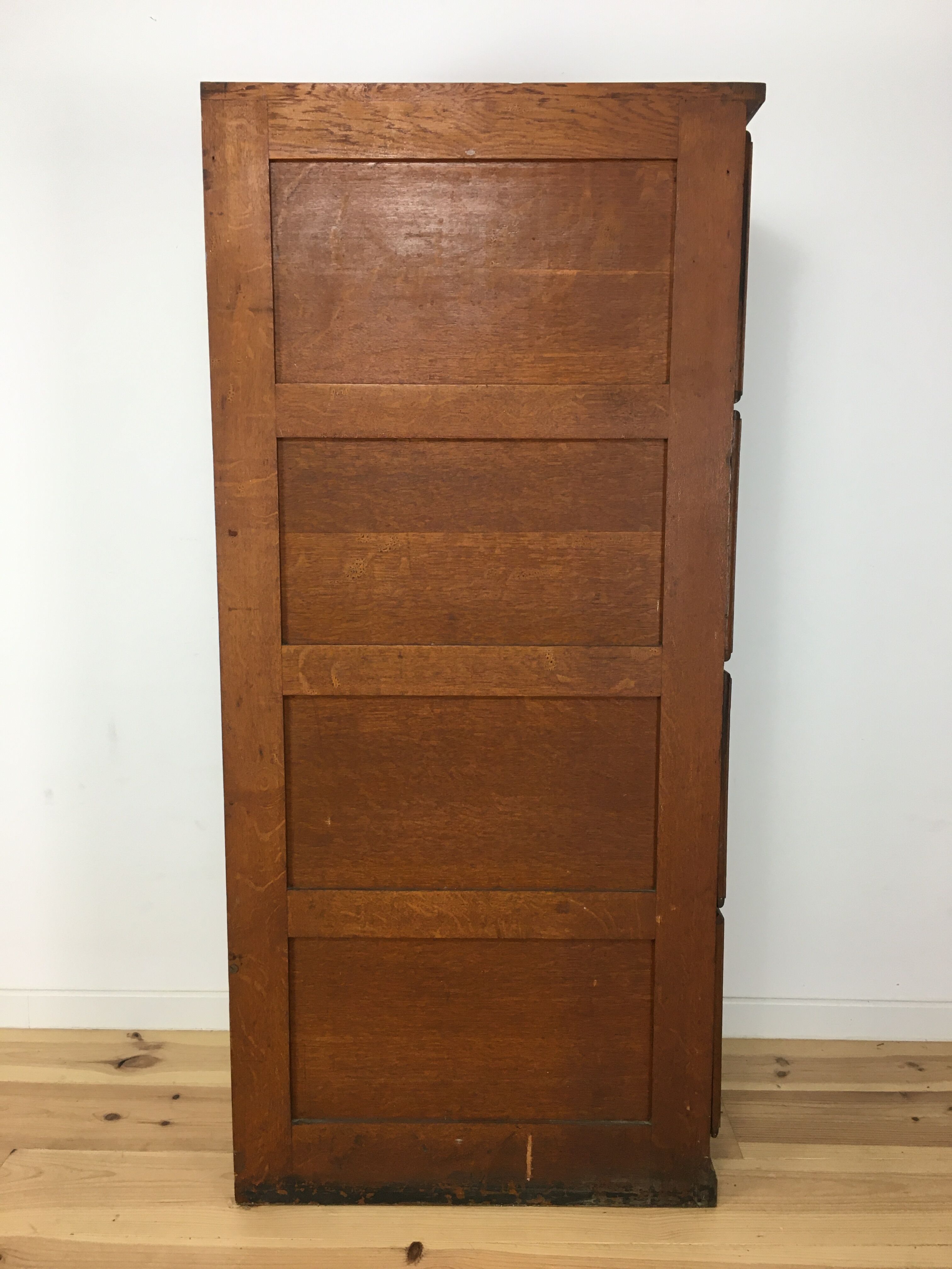Meuble classeur 4 tiroirs en bois de chêne