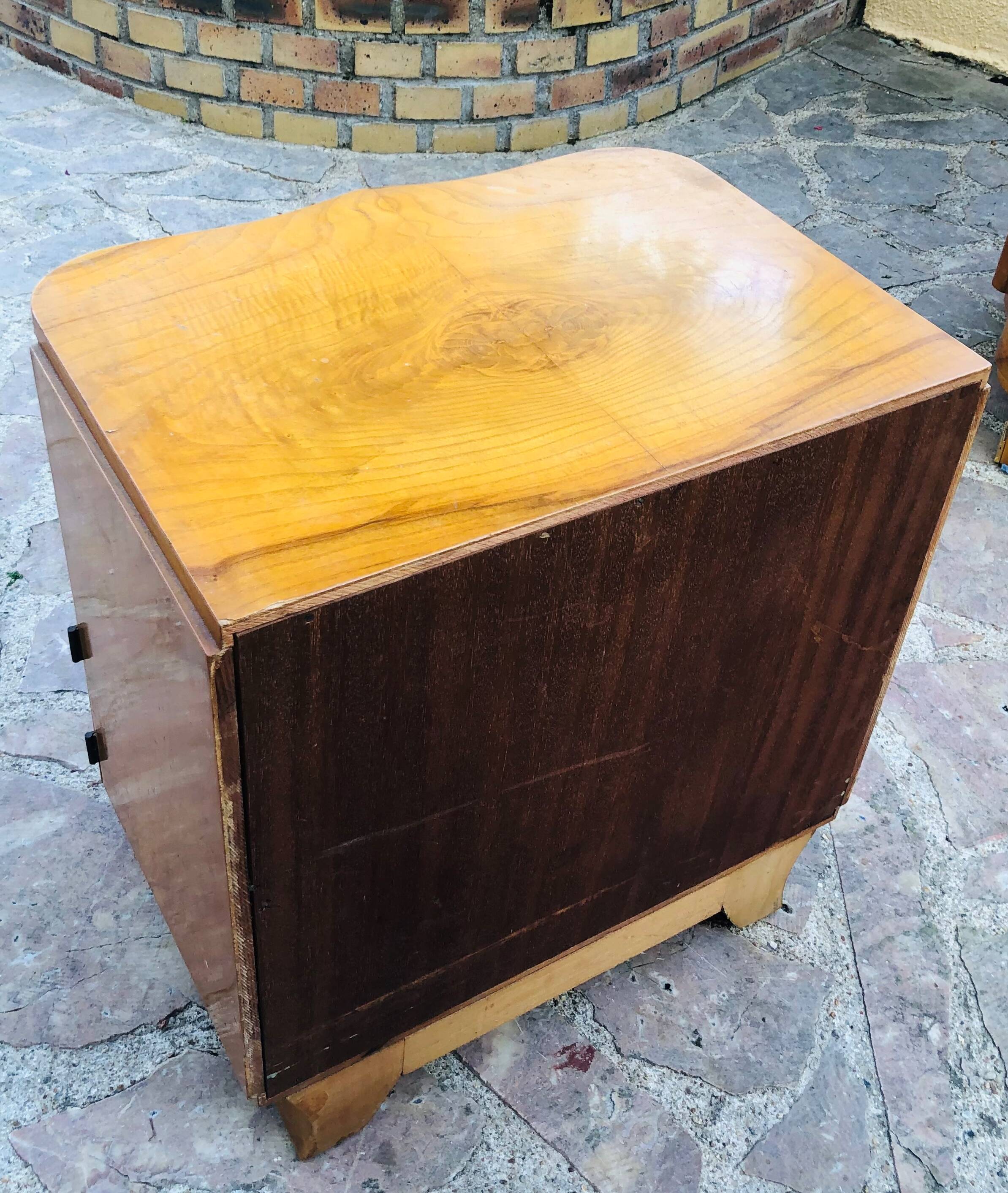 Pair of art deco bedside tables