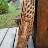 Rattan round tray