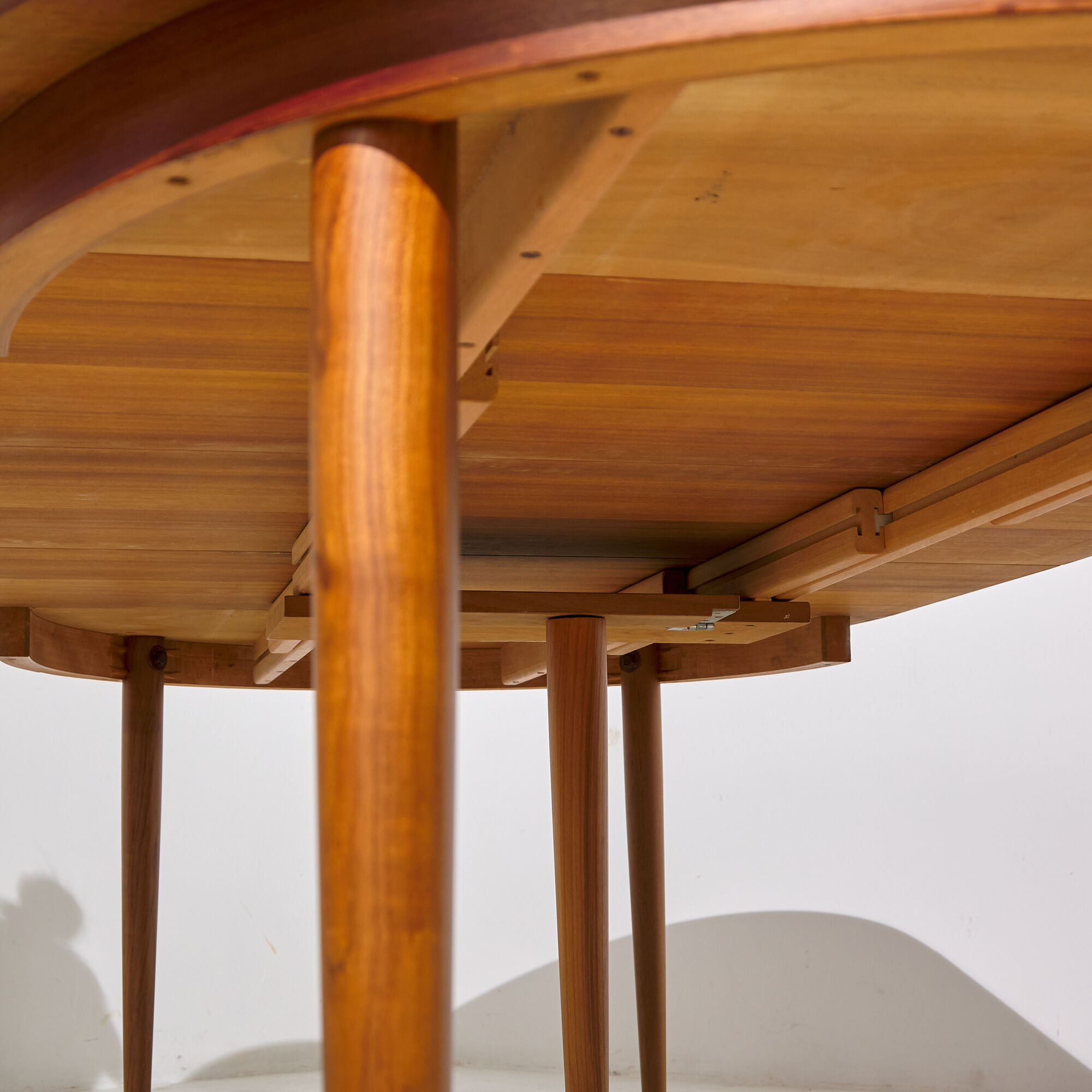 Restored teak dining table