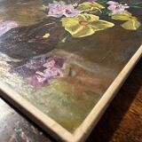 HST painting "Vase and bouquet of flowers" 20th century