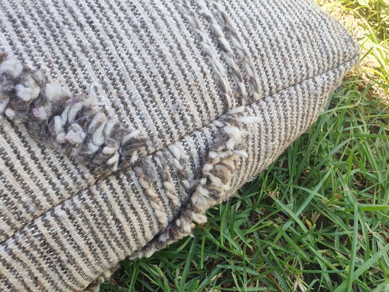 Moroccan carpet pouf