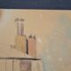 Ecole française XXème siècle "le vieux village et son église" aquarelle, circa 1935