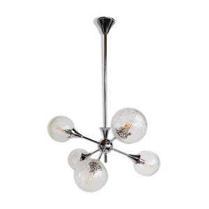 Lustre en verre spoutnik,