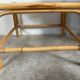 Duo of vintage rattan coffee tables from the 60s-70s