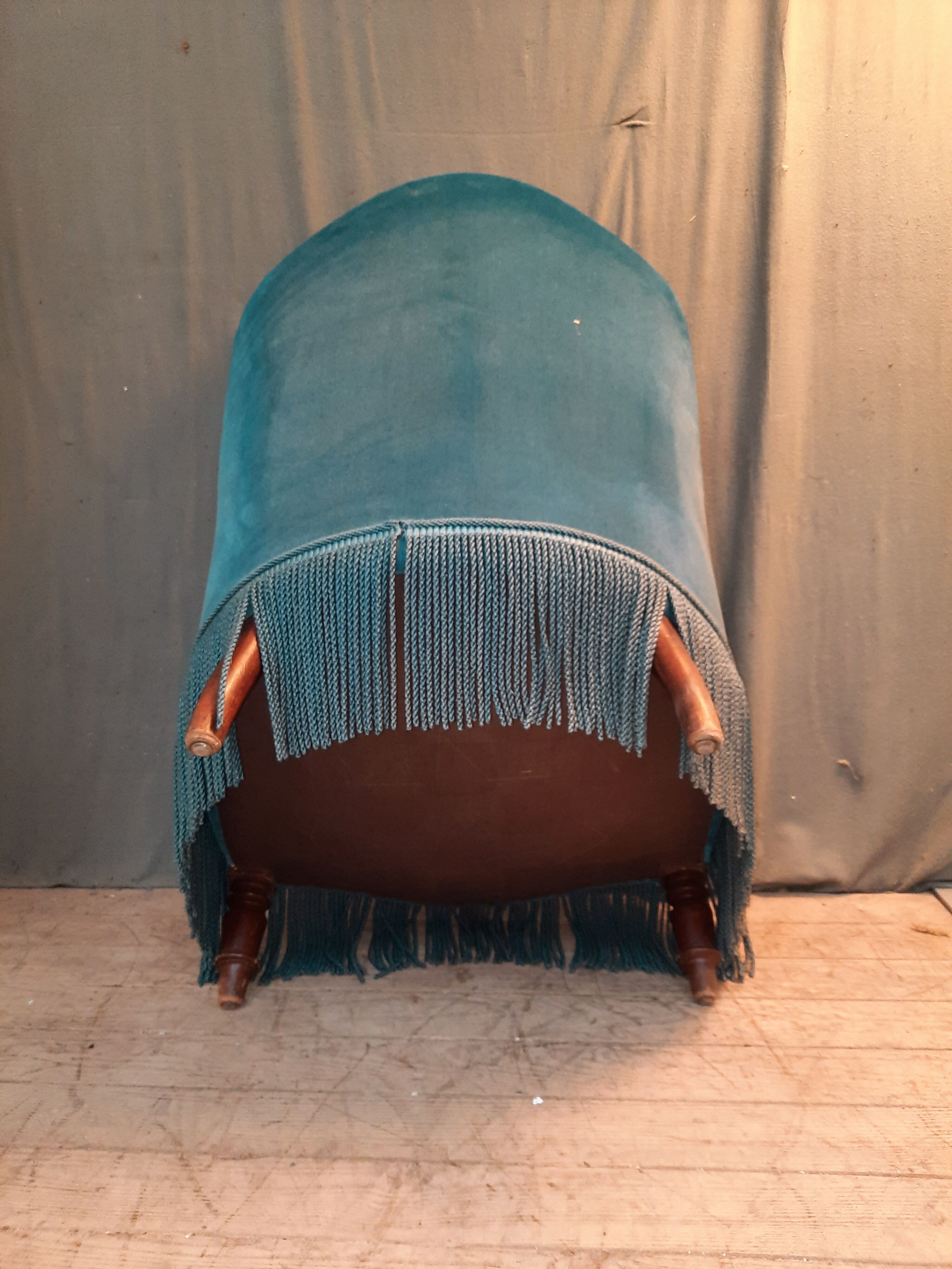 Faiteuil crapaud  bleu