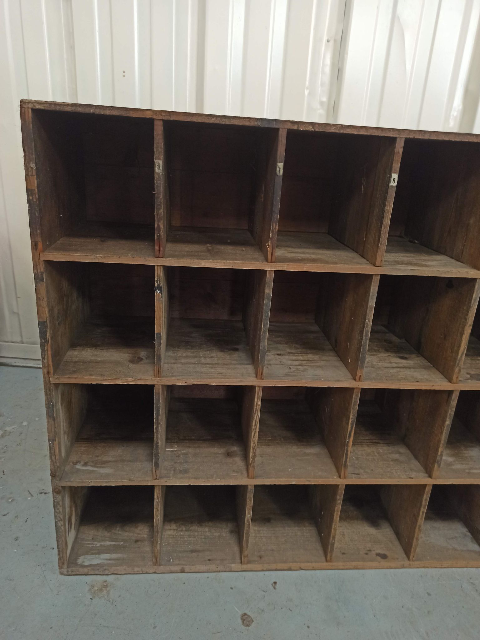 Duo of trade furniture sorting of the post shelf storage