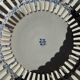Fruit bowl with blue decorations in white earthenware from Malicorne Art H14