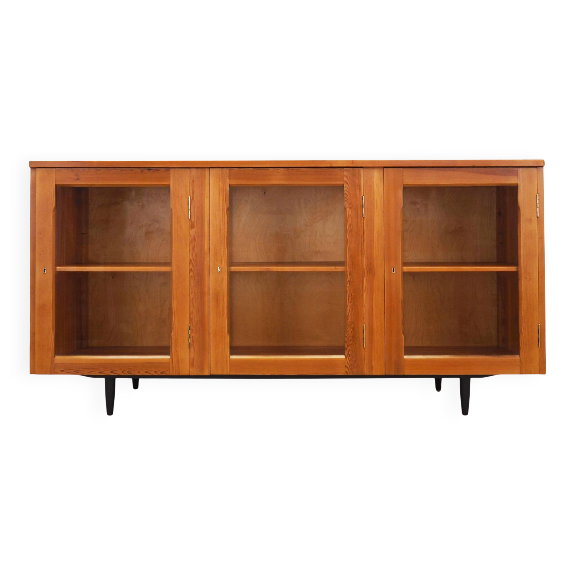 Vitrine danoise en pin, années 1980