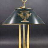 Bronze Bouillotte Lamp in Empire Style with Tin Shade