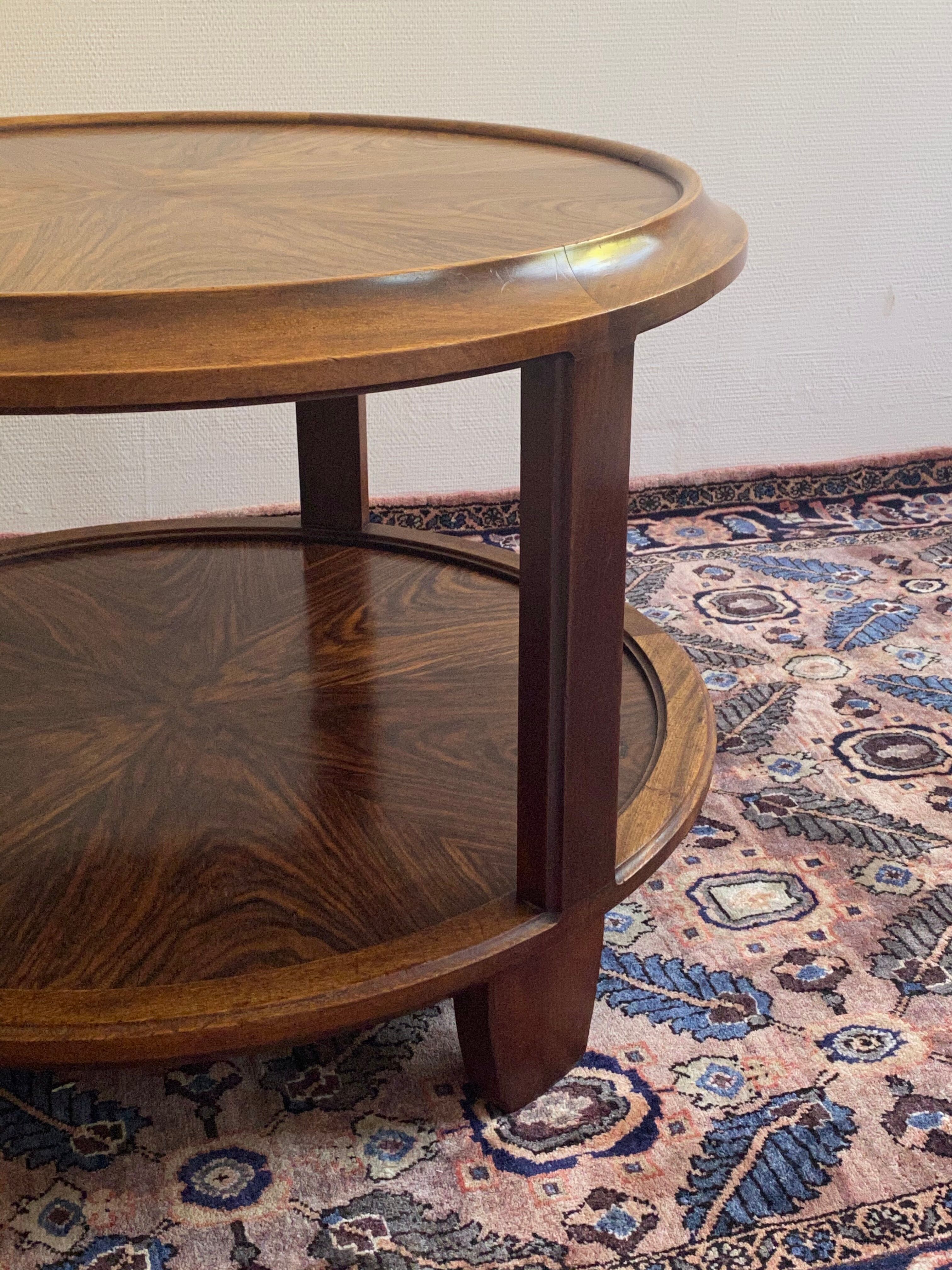 Majorelle walnut coffee table