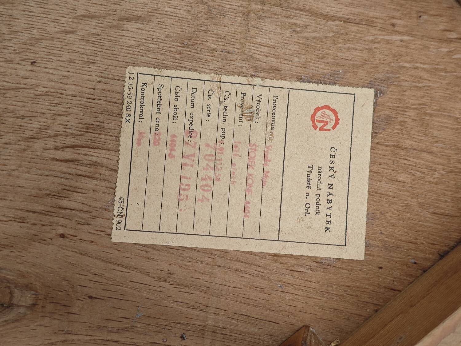 Living room table H259 spider by Jindrich Halabala 1950