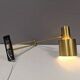 Horisont wall lamps in brass, designed by Jo Hammerborg in 1969, for Danish Fog&Mørup.