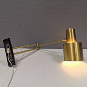Horisont wall lamps in brass, designed by Jo Hammerborg in 1969, for Danish Fog&Mørup.