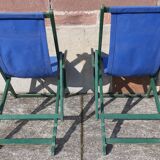 Pair of chaise longue