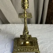 Bronze fish candlestick