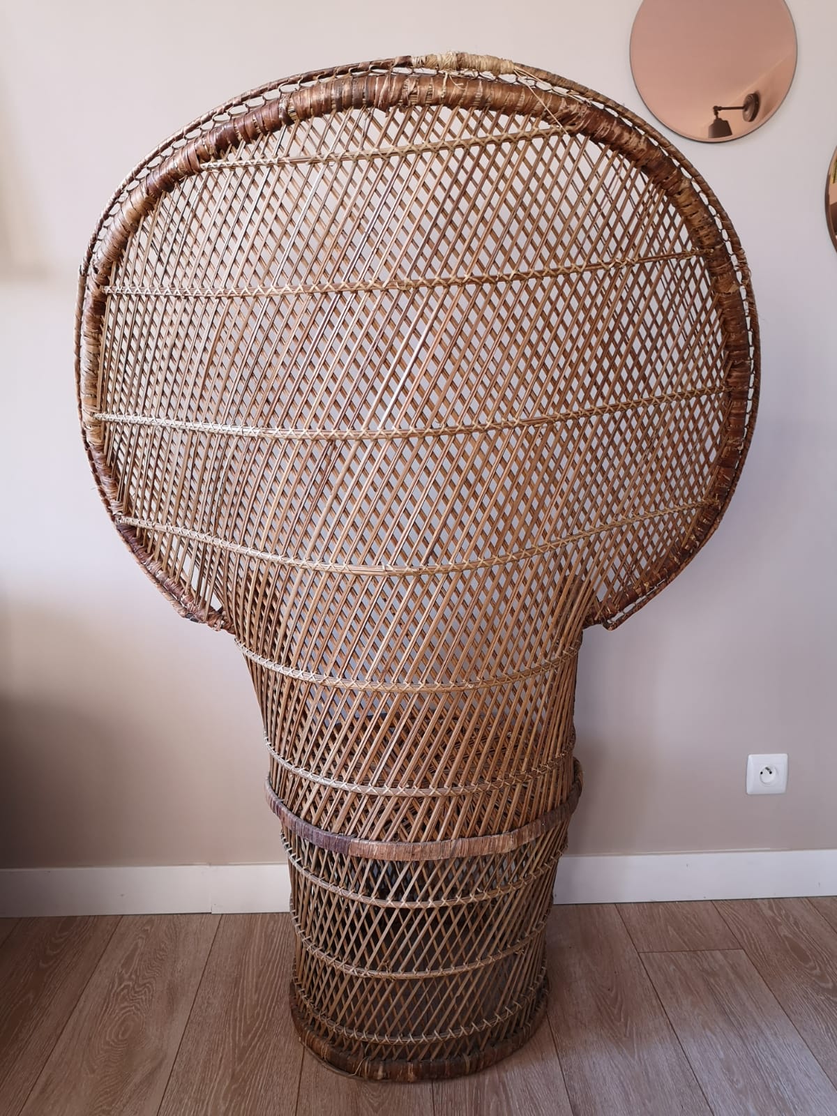 Fauteuil Emmanuelle peacock