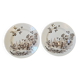 2 small ironstone plates