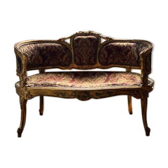 Baroque bench bed louis xv style napoleon iii empire louis philippe 19th