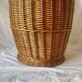 Vintage wicker laundry basket