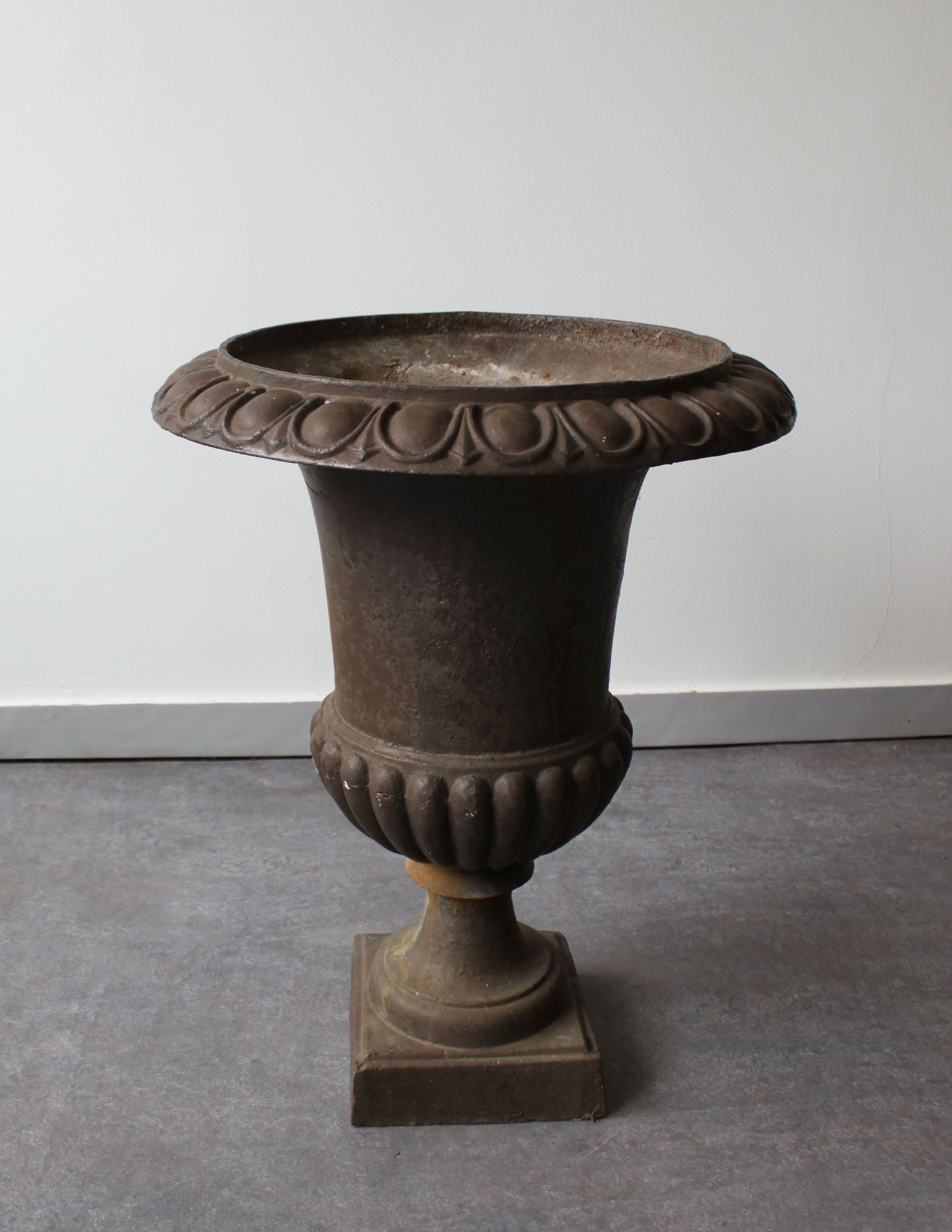 Cast iron planter in the style of a Campana urn, France