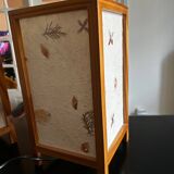 pair of dried flower lamps 1970