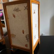 pair of dried flower lamps 1970